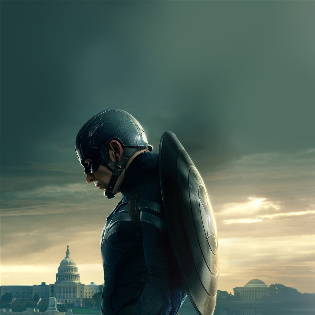 Captain America Sad Hero Film Marvel Ipad Air Wallpaper - Ultra Hd Iphone Marvel , HD Wallpaper & Backgrounds