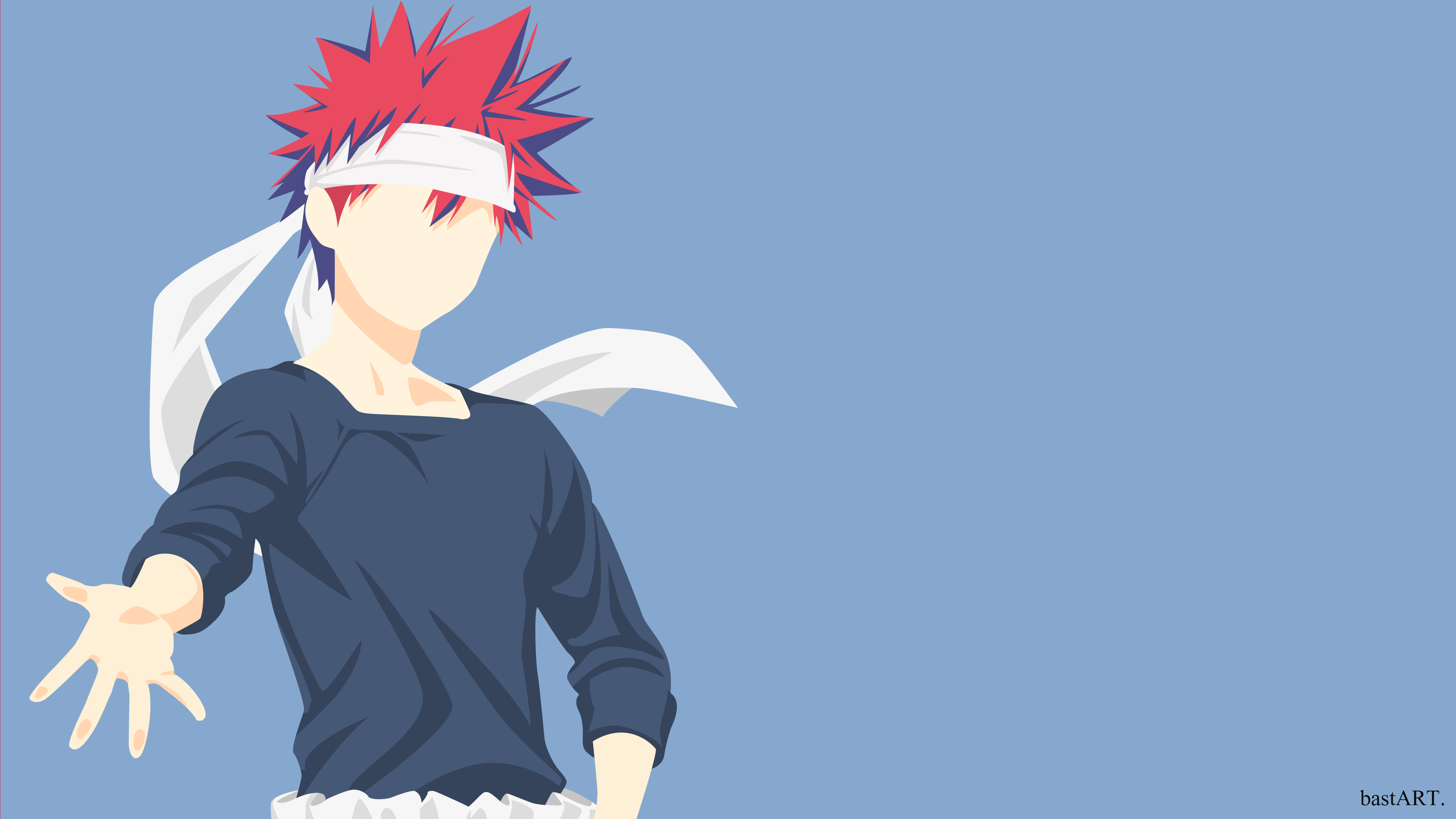 Shokugeki No Soma 4k Ultra Hd Wallpaper - Minimalist Anime , HD Wallpaper & Backgrounds