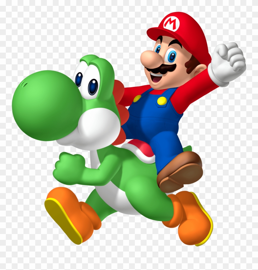 Mario And Yoshi Png Clipart - Super Mario E Yoshi , HD Wallpaper & Backgrounds