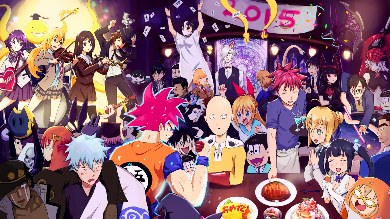 Anime Crossover, One Punch Man, Shokugeki No Soma, - Shokugeki No Soma , HD Wallpaper & Backgrounds