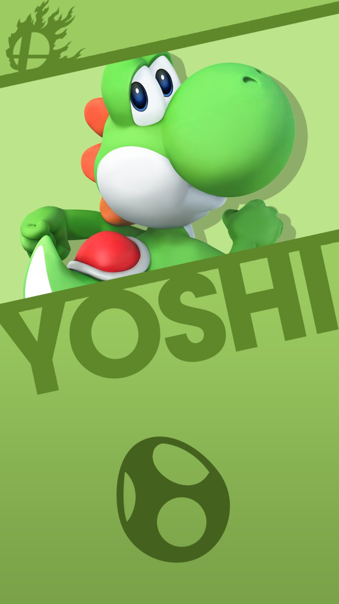 Yoshi Iphone Wallpaper - Yoshi Smash Bros , HD Wallpaper & Backgrounds