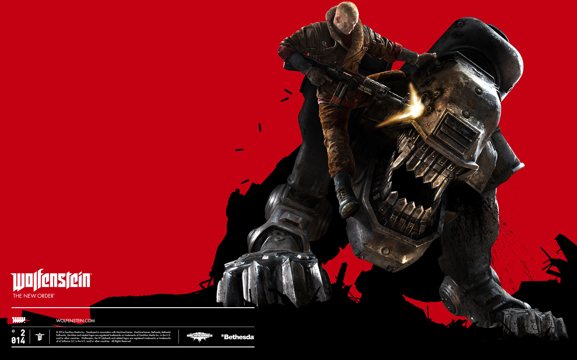 The New Order Wallpaper - Wolfenstein The New Order Key Art , HD Wallpaper & Backgrounds