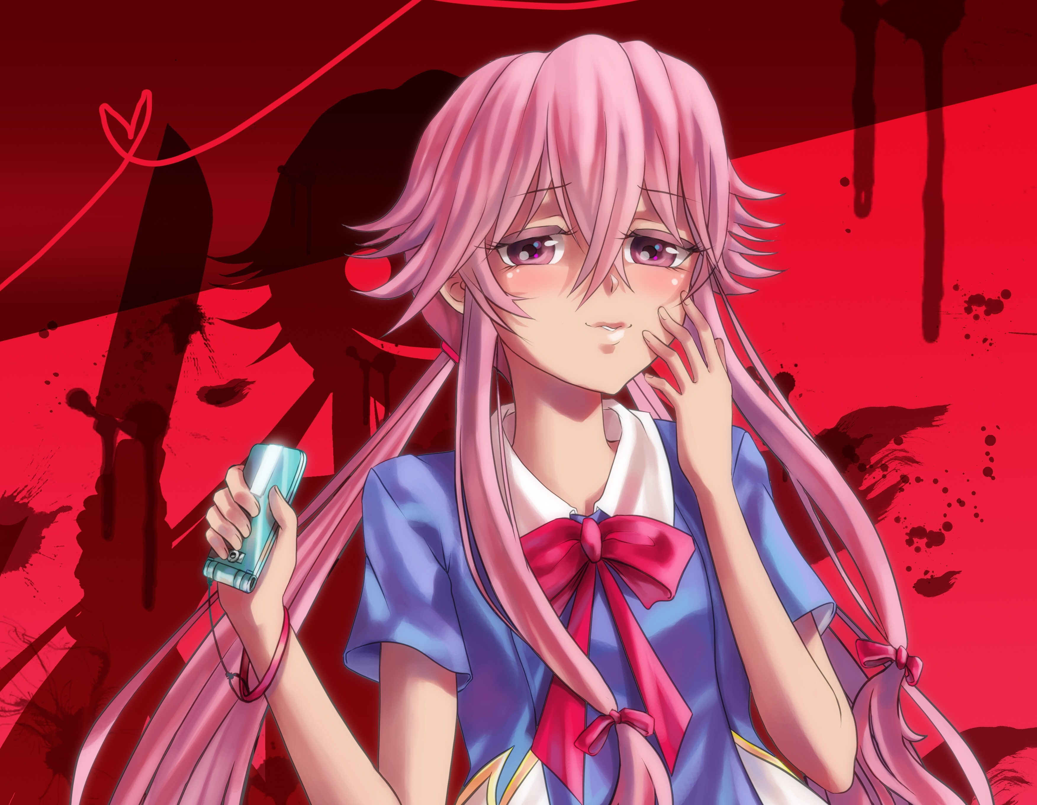 6. Yuno Gasai (Mirai Nikki) - wide 9