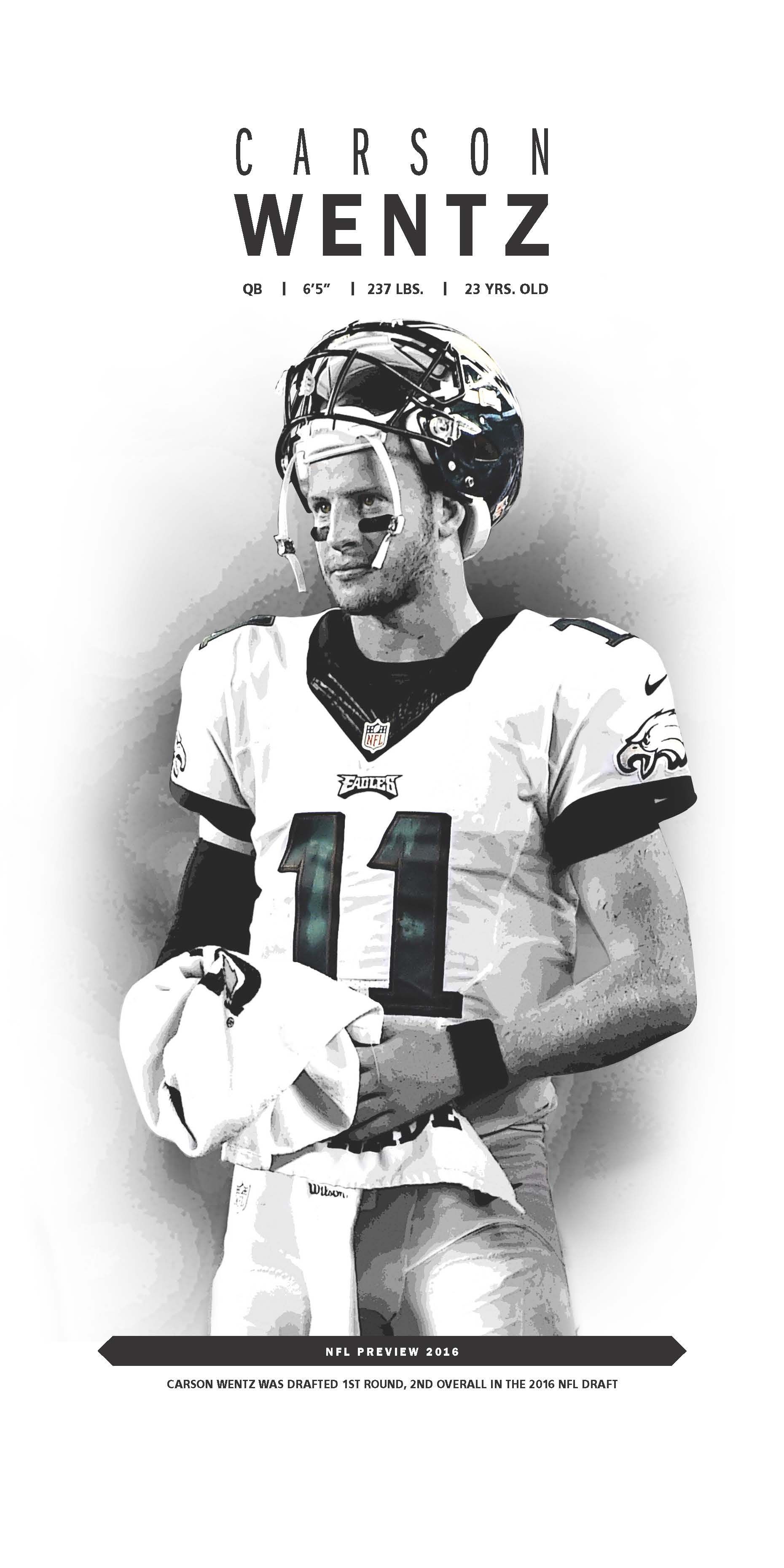 Carson Wentz Cover For The Courier Post - Carson Wentz Wallpaper Iphone , HD Wallpaper & Backgrounds