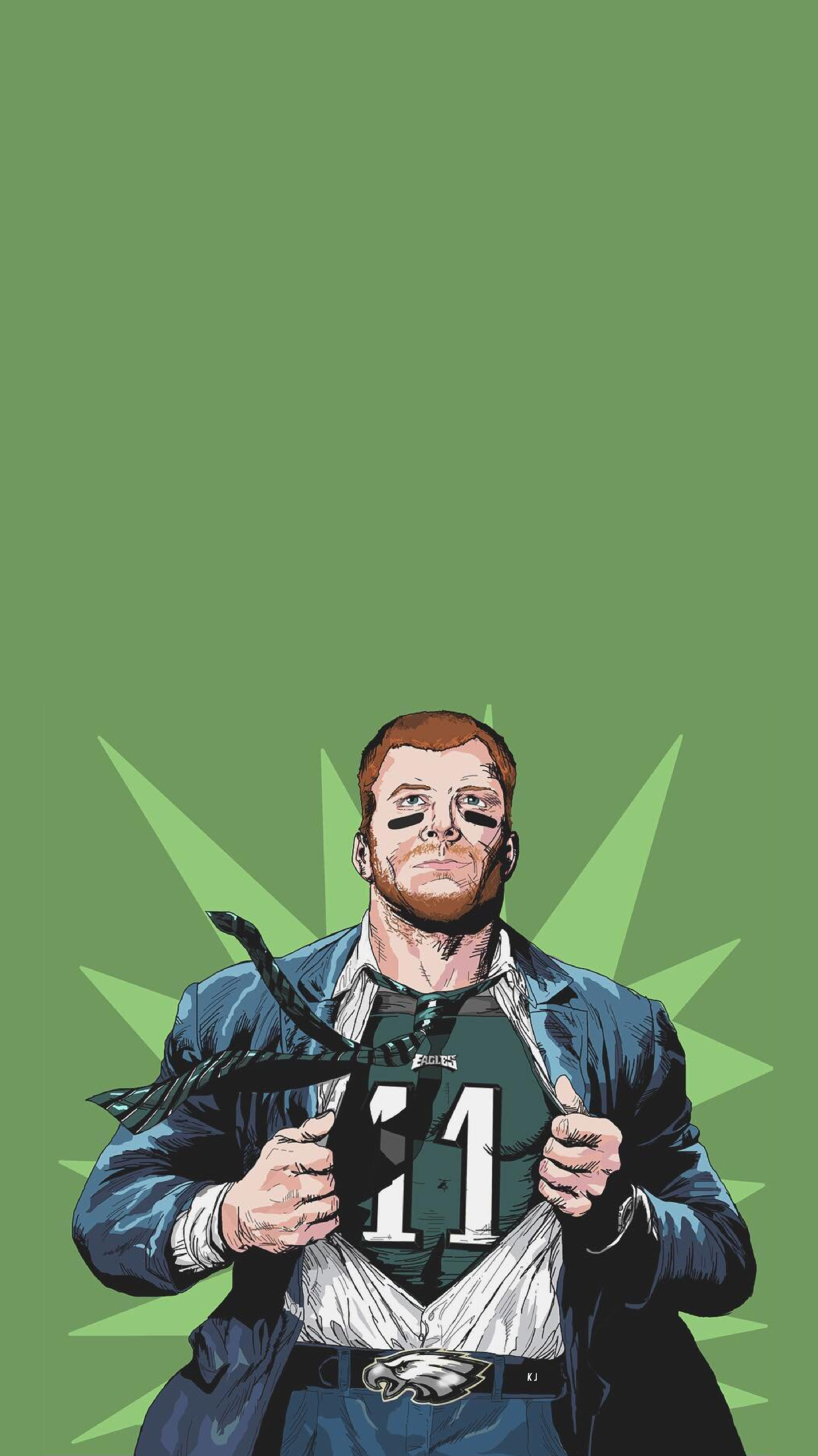 Green Color-way Of Clark Wentz Wallpaper Go Eagles - Iphone Wallpaper Philadelphia Eagles , HD Wallpaper & Backgrounds