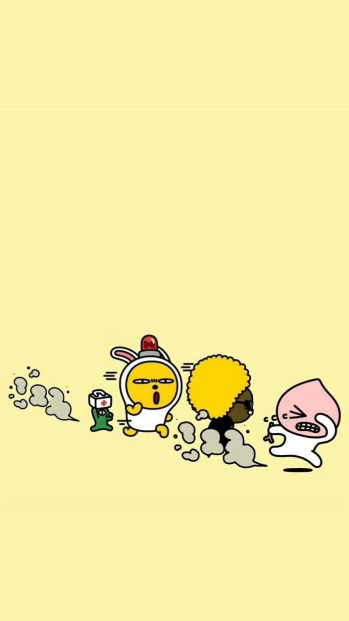 Apeach Kakao, Kawaii Background, Friends Wallpaper, - 카카오 프렌즈 핸드폰 배경 화면 , HD Wallpaper & Backgrounds