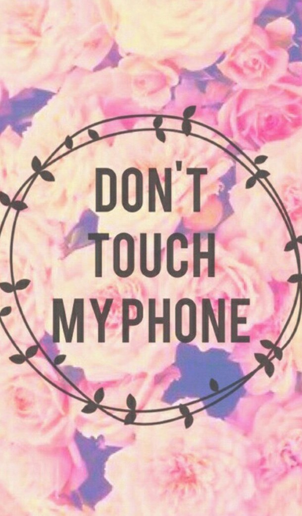 Do Not Touch My Phone Wallpaper - Cute Wallpapers For Girl Phone , HD Wallpaper & Backgrounds
