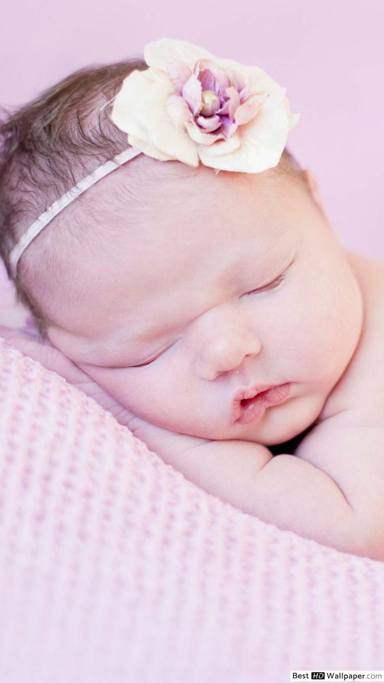 Apple Iphone 6 & 6s, - Cutest Naked Baby Girl Newborns Sleeping , HD Wallpaper & Backgrounds