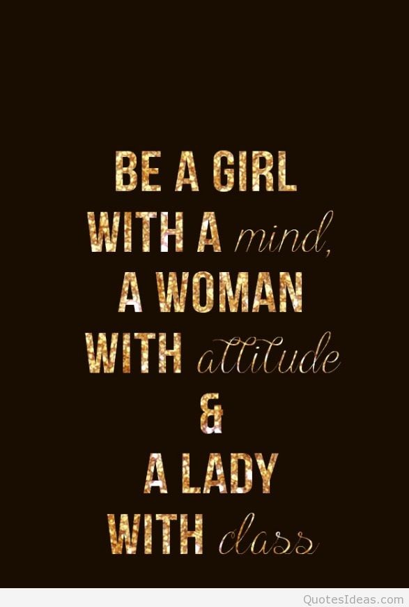 Girl Attitude Quotes Wallpapers For Girls - Quotes For An Attitude Girl , HD Wallpaper & Backgrounds