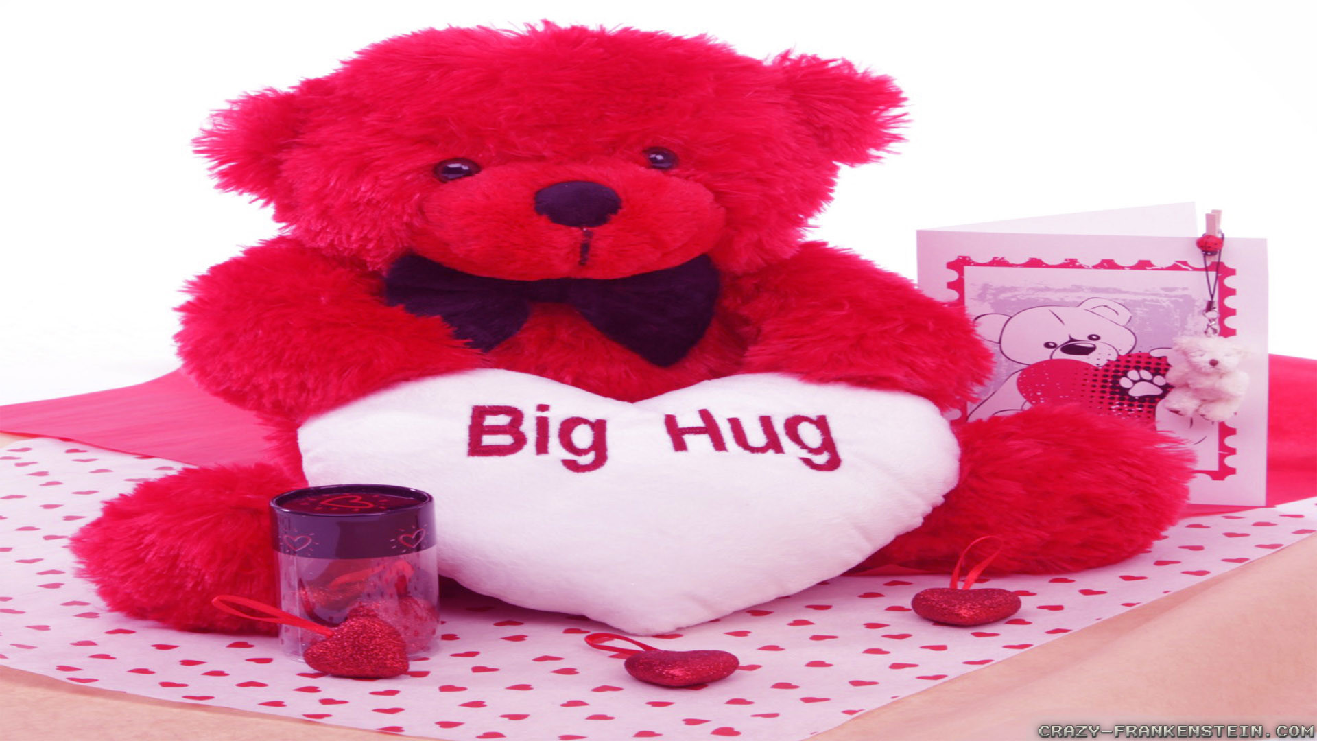 Pink Teddy Bear Wallpaper - Hug Day Teddy , HD Wallpaper & Backgrounds