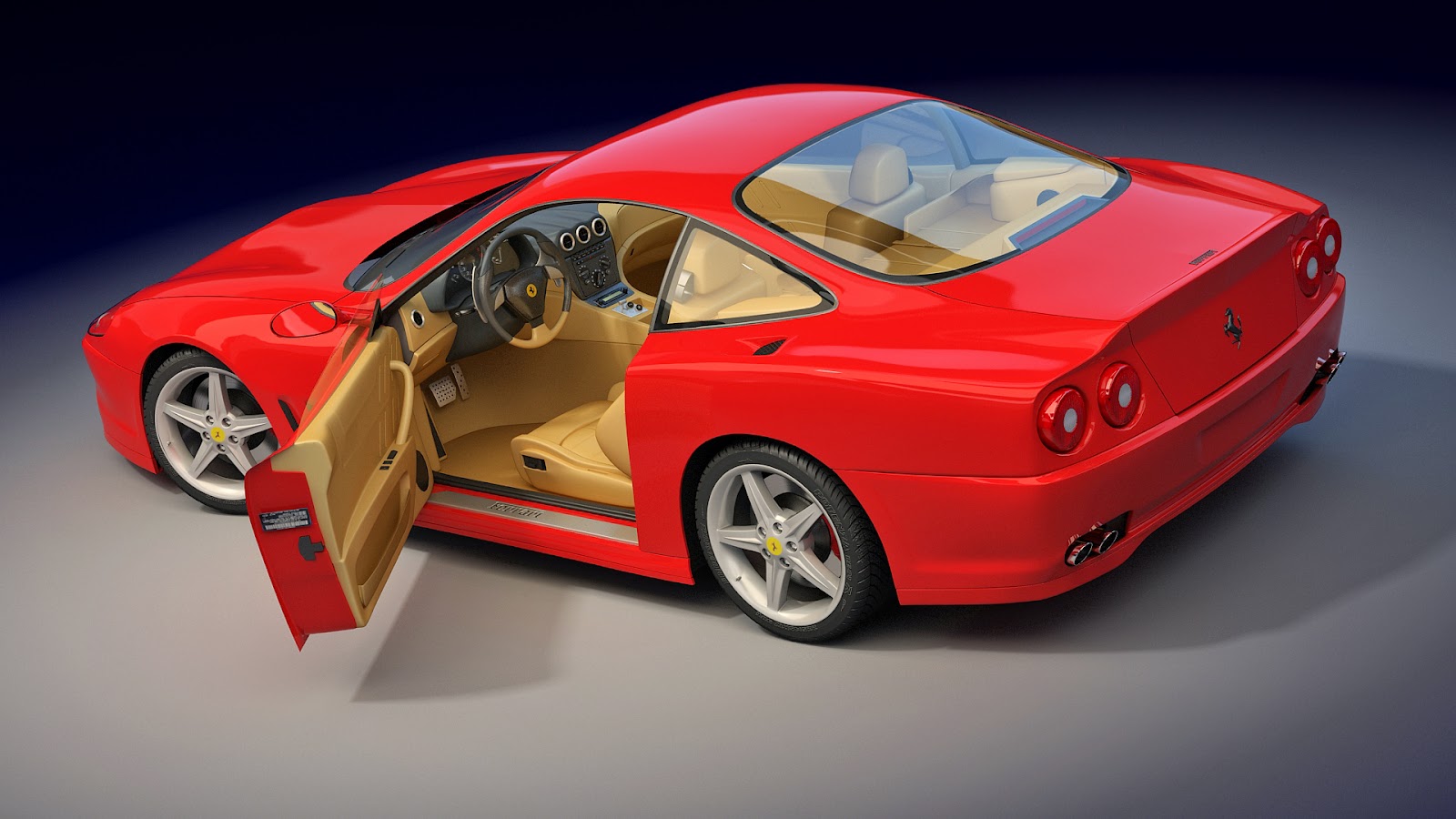 Red Ferrari Car Wallpaper Free Download - Supercar , HD Wallpaper & Backgrounds