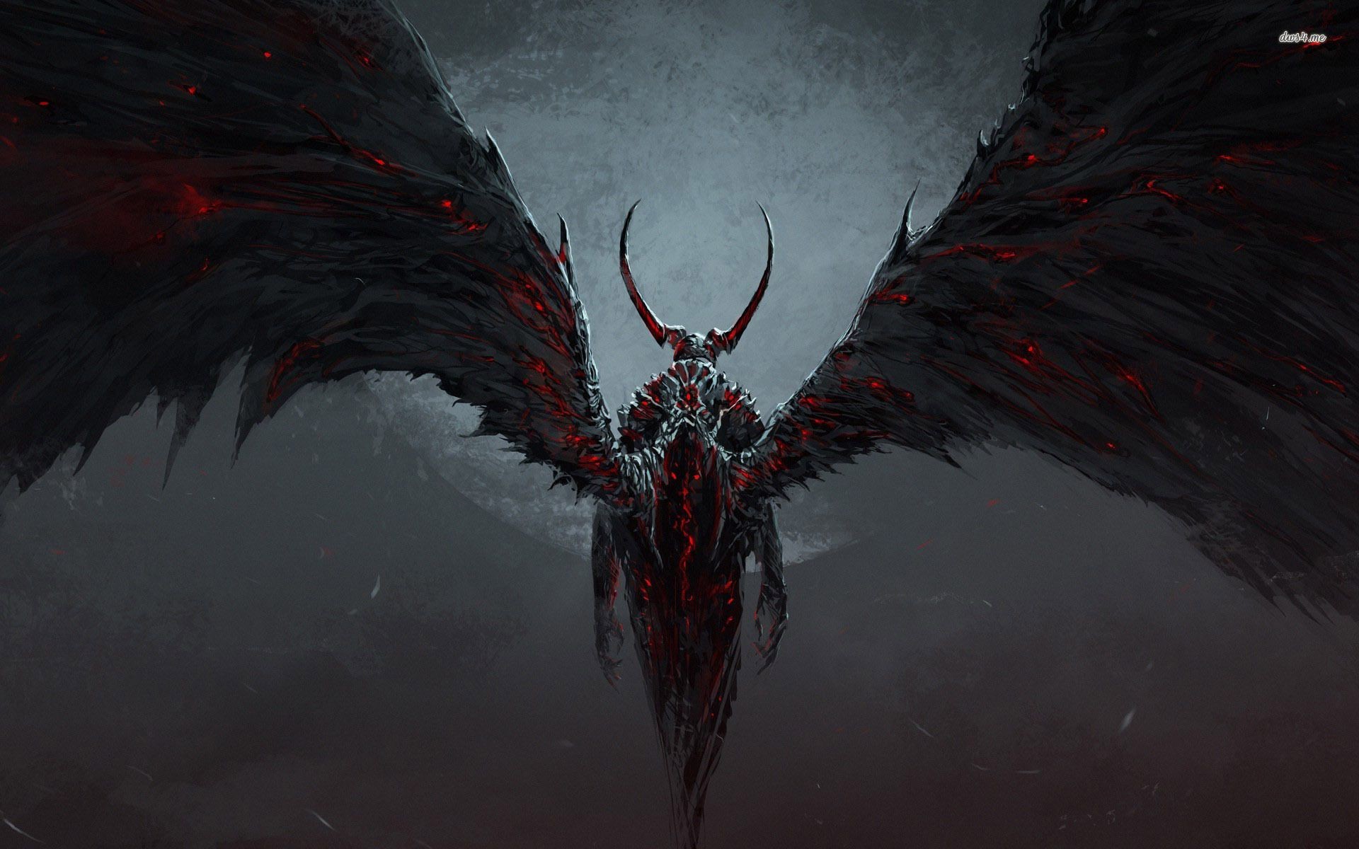 Monsters Evil Dark Wallpaper 55747 Wallpaperup - Demon Wings , HD Wallpaper & Backgrounds