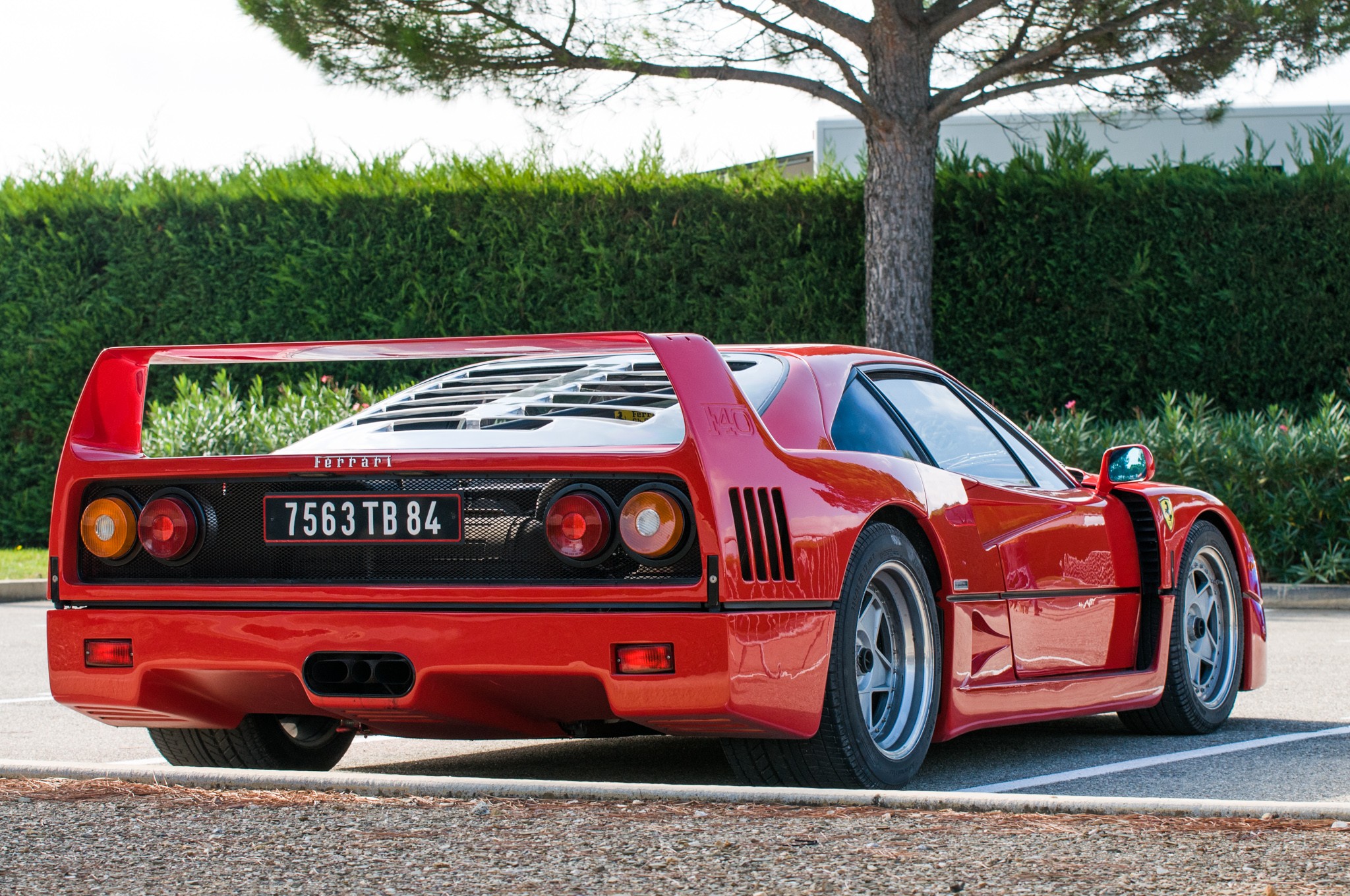 Ferrari, F40, Red, Ferrari F40, Red Cars, Vehicle 4k - F 40 Back , HD Wallpaper & Backgrounds