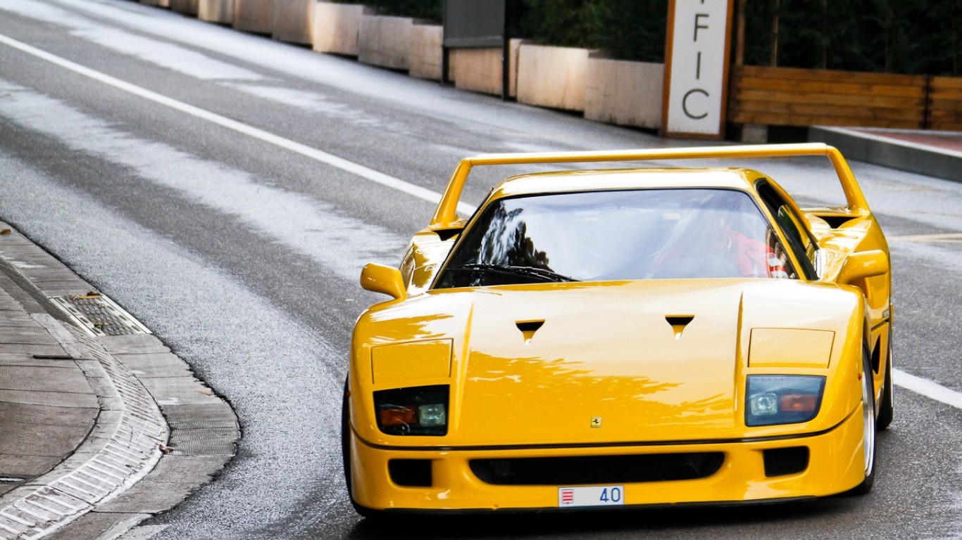 Ferrari f40 желтая