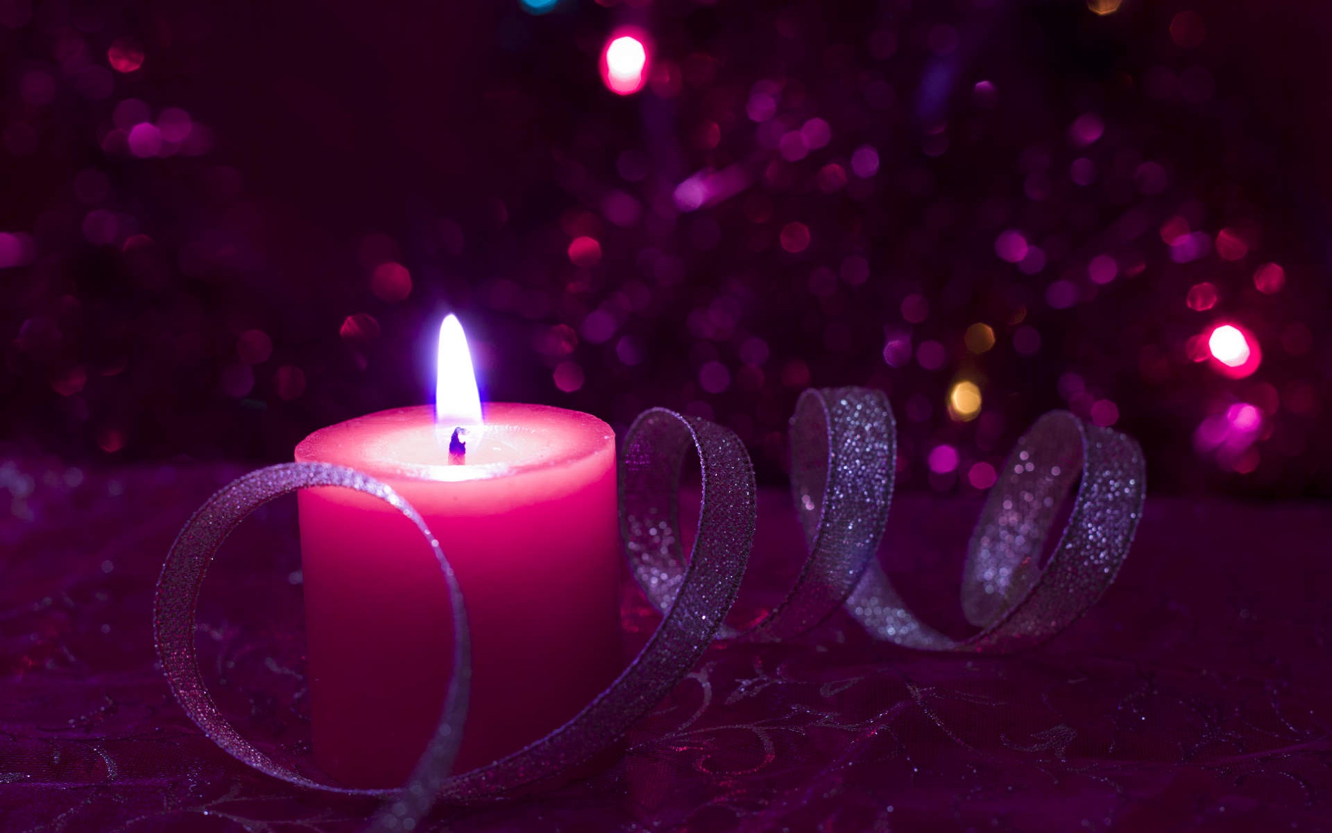 Back To 78 Light Wallpapers Hd - Pink Christmas Candles , HD Wallpaper & Backgrounds