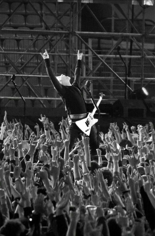 This Picture I Found On Here Of James In The Crowd - James Hetfield Wallpaper Phone , HD Wallpaper & Backgrounds