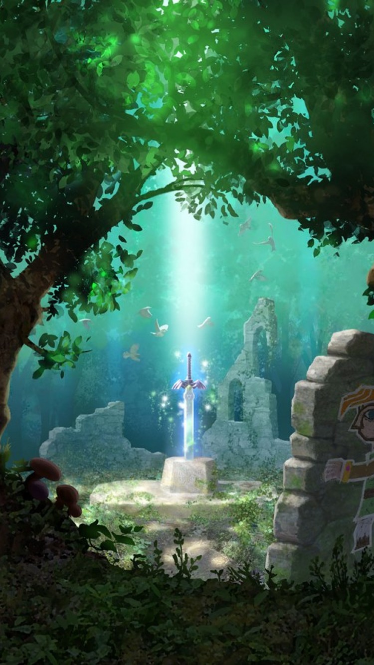 Press The Download Button To Save, Or - Zelda Wallpaper Phone , HD Wallpaper & Backgrounds