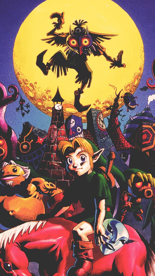 Legend Of Zelda Iphone Wallpaper - Legend Of Zelda Majora's Mask Pc , HD Wallpaper & Backgrounds