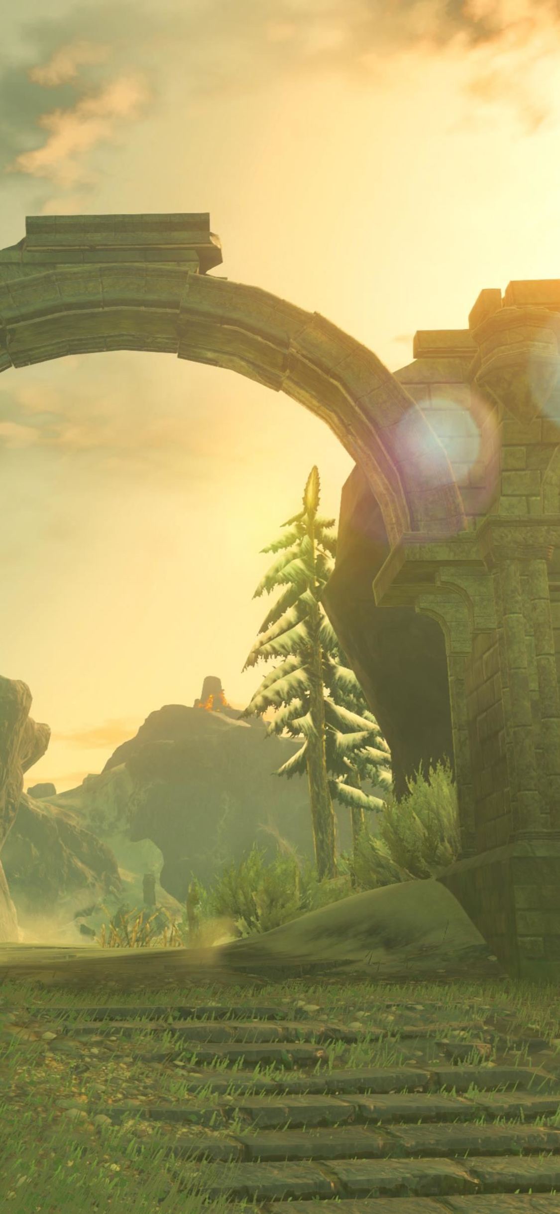 The Legend Of Zelda Iphone Wallpapers Top Free - Zelda Breath Of The Wild Gate , HD Wallpaper & Backgrounds