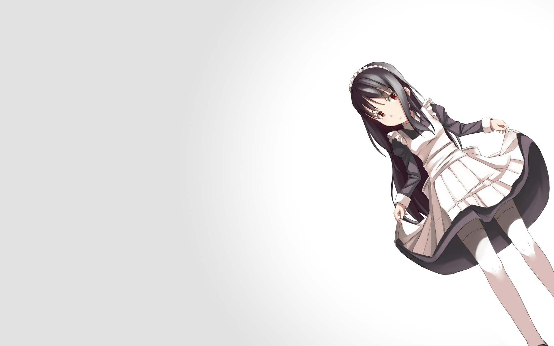 Wallpaper Maids - Black Hair Anime Girl Maid , HD Wallpaper & Backgrounds