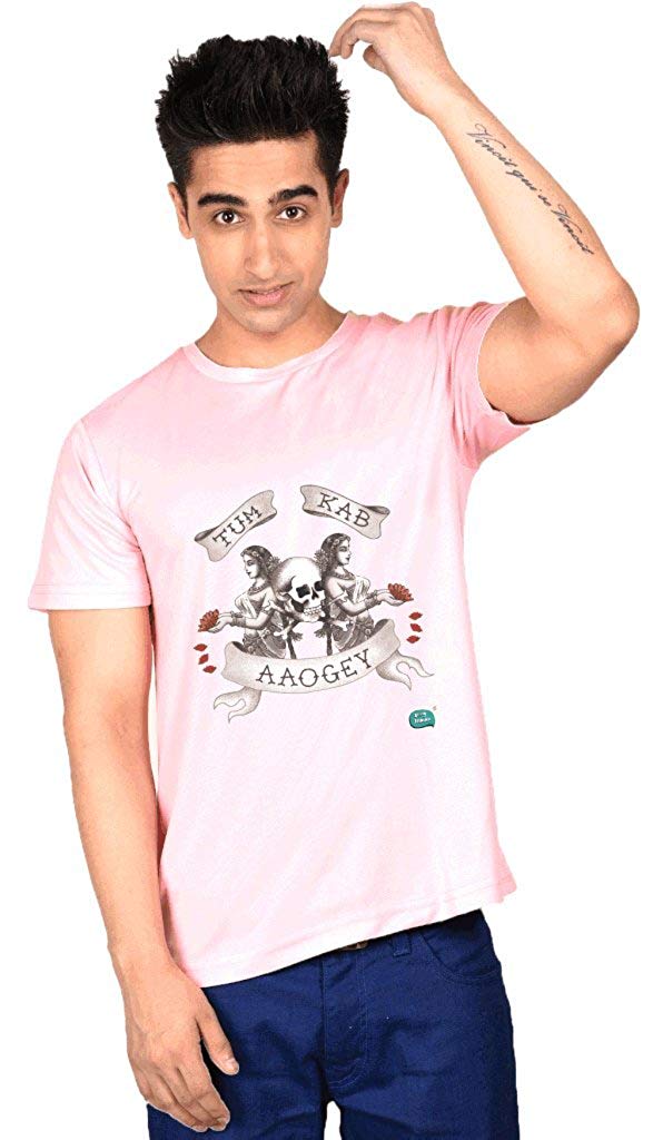 Lets Flaunt Tum Kab Aaoge Pink Boys T Shirt - Active Shirt , HD Wallpaper & Backgrounds