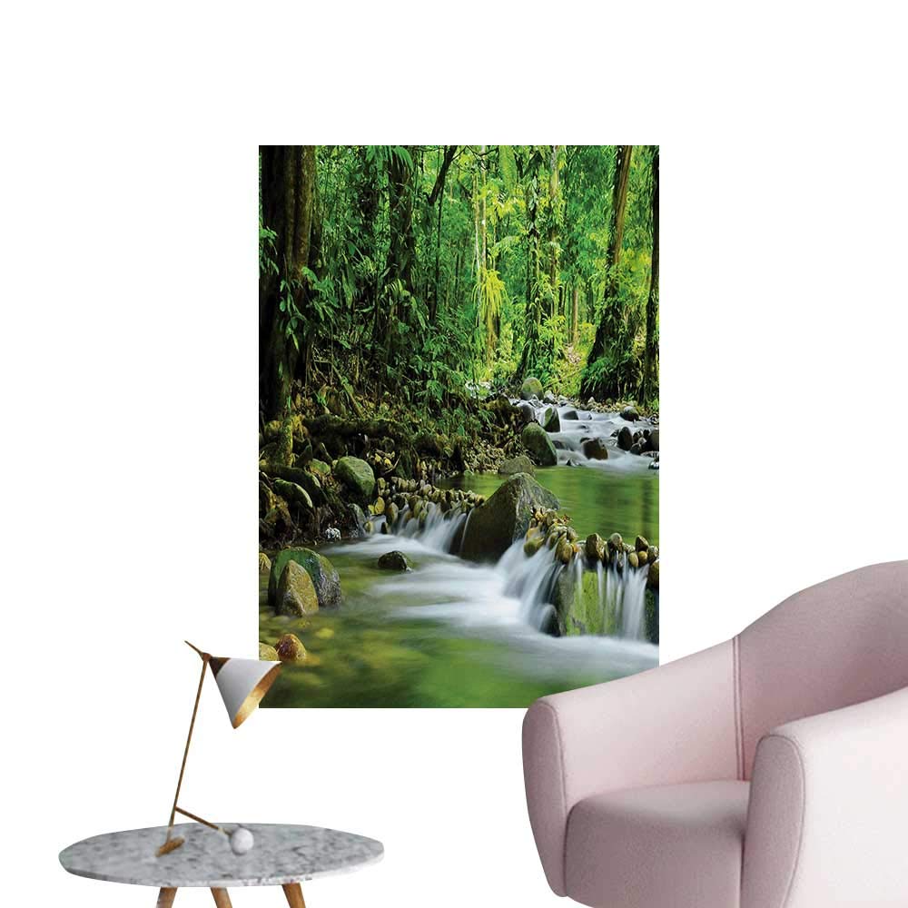 Anzhutwelve Rainforest Wallpaper Mountain Stream In - Wall Decal , HD Wallpaper & Backgrounds