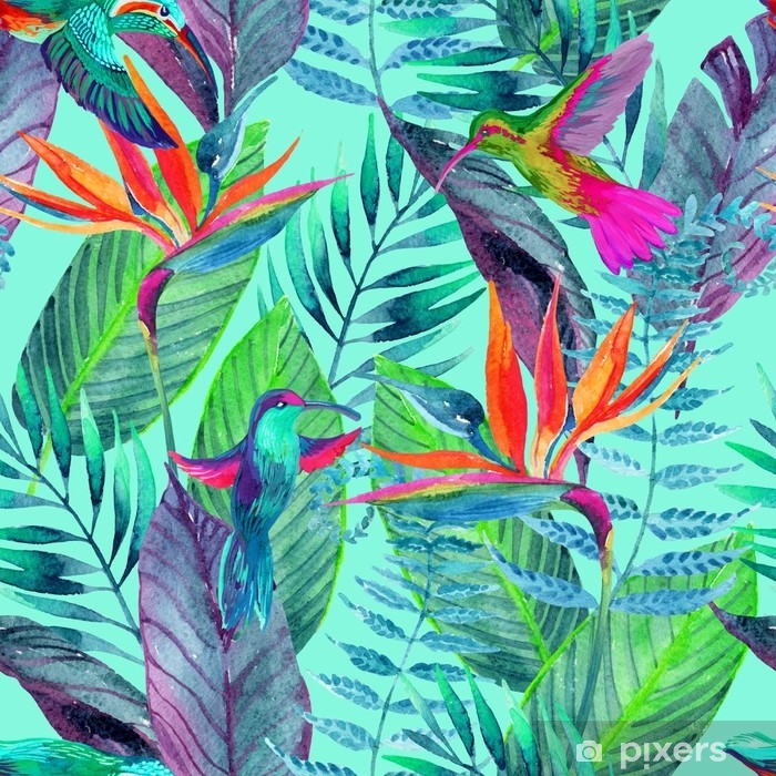 Tropical Jungle Seamless Pattern - Design Background , HD Wallpaper & Backgrounds