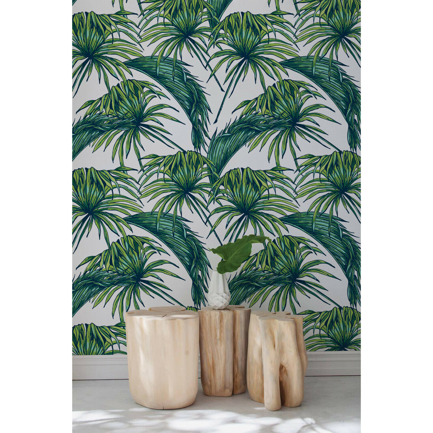 Tropical Jungle Removable Removable Removable Wallpaper - Papel Parede Tropical , HD Wallpaper & Backgrounds