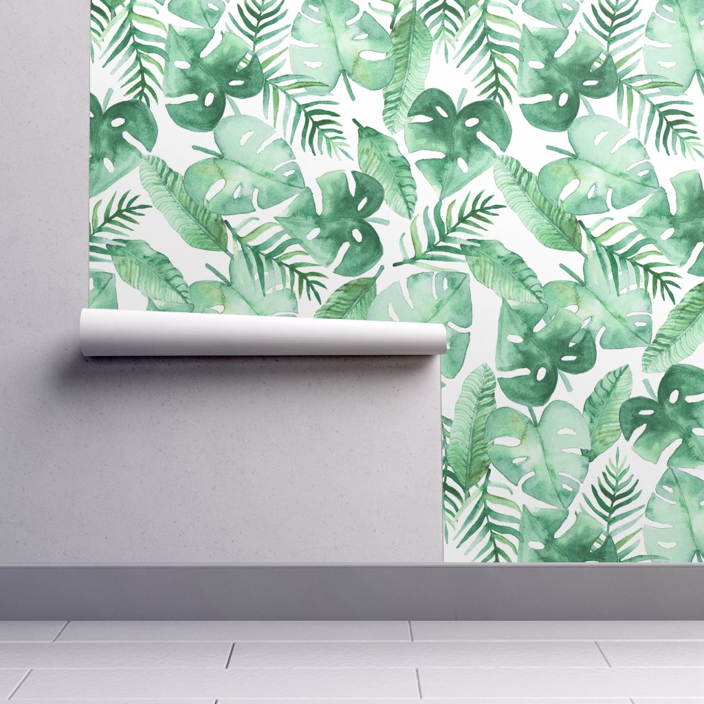 Isobar Durable Wallpaper Featuring Tropical Jungle - Jungle Pattern Tropical , HD Wallpaper & Backgrounds