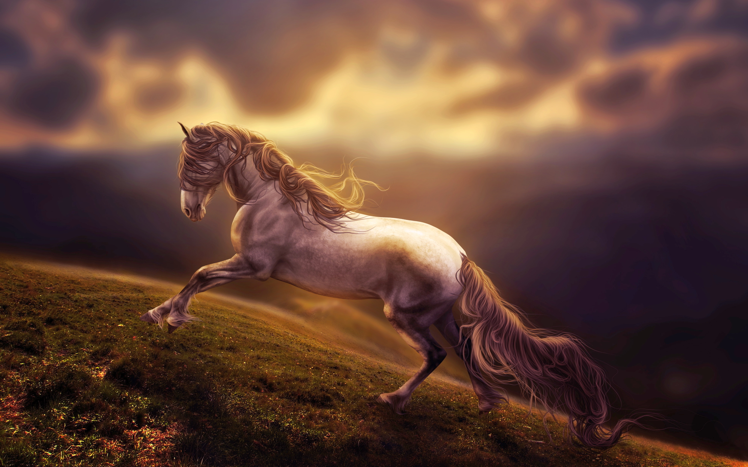 Amazing Horse Art - Horse Art Full Hd , HD Wallpaper & Backgrounds