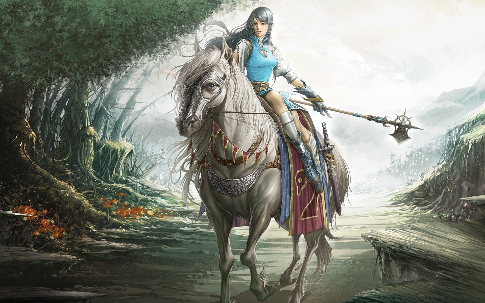 Princess On A Horse , HD Wallpaper & Backgrounds