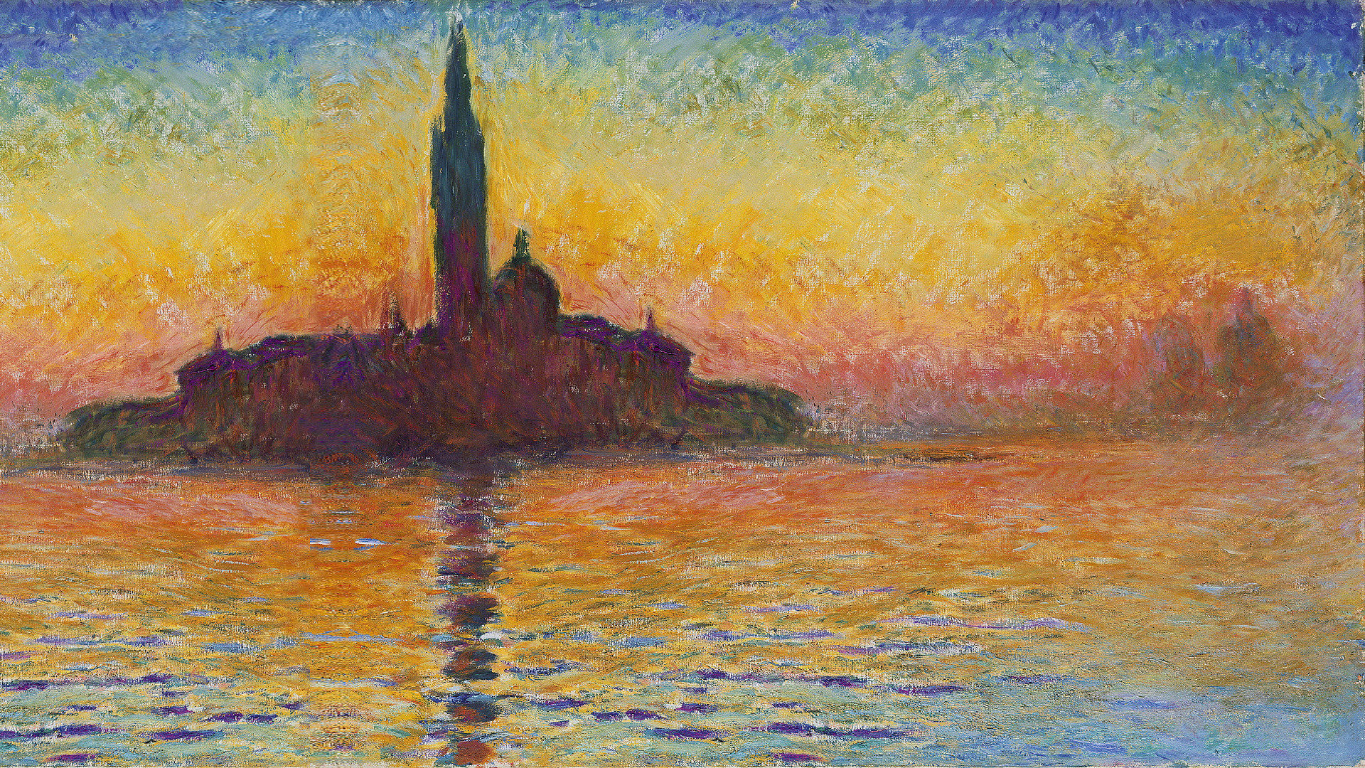 Claude Monet Wallpaper - Claude Monet San Giorgio Maggiore At Dusk , HD Wallpaper & Backgrounds