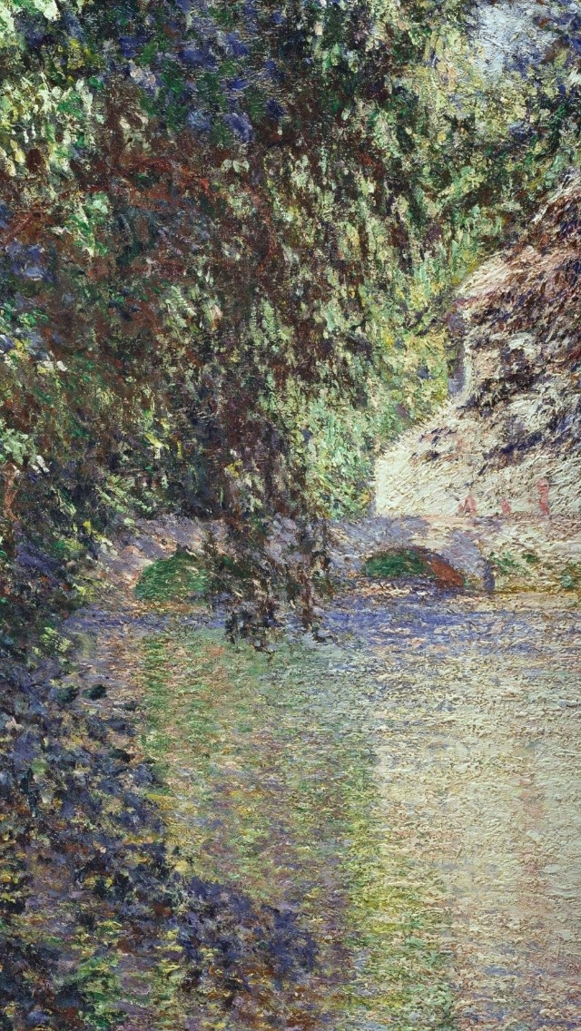 Art Iphone Painting Backgrounds Wallpapers Paintings - Monet Paintings Iphone Background , HD Wallpaper & Backgrounds