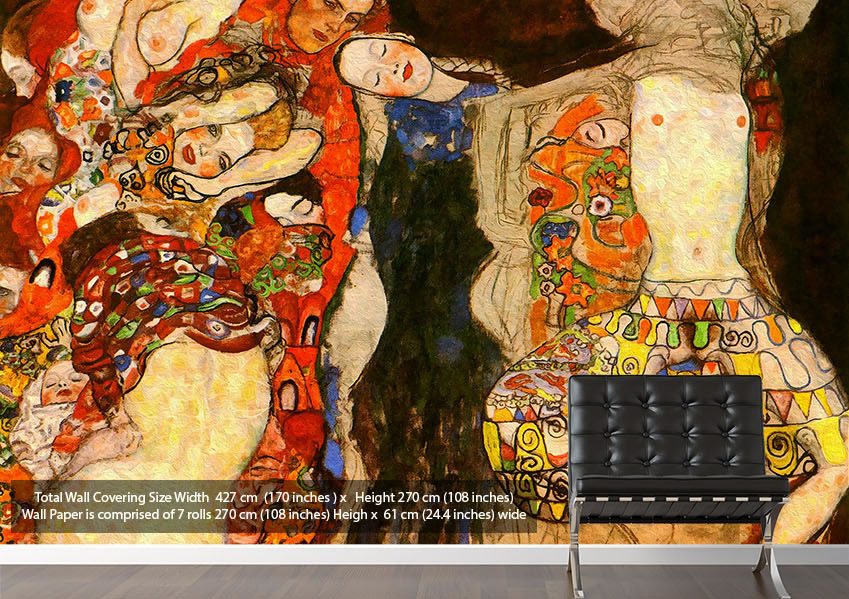 Gustav Klimt Oil Painting , HD Wallpaper & Backgrounds