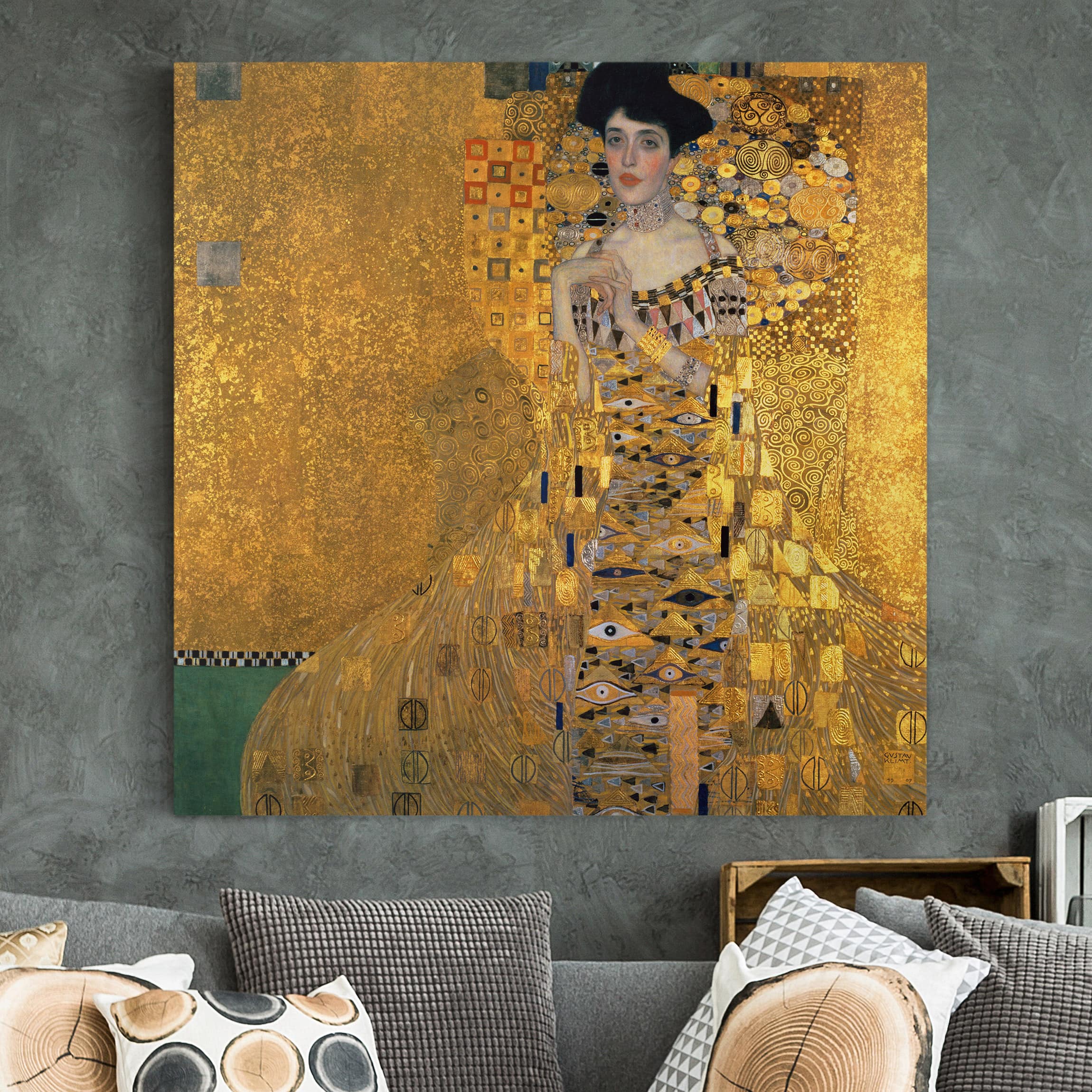 Portrait Of Adele Bloch-bauer I - Gustav Klimt , HD Wallpaper & Backgrounds