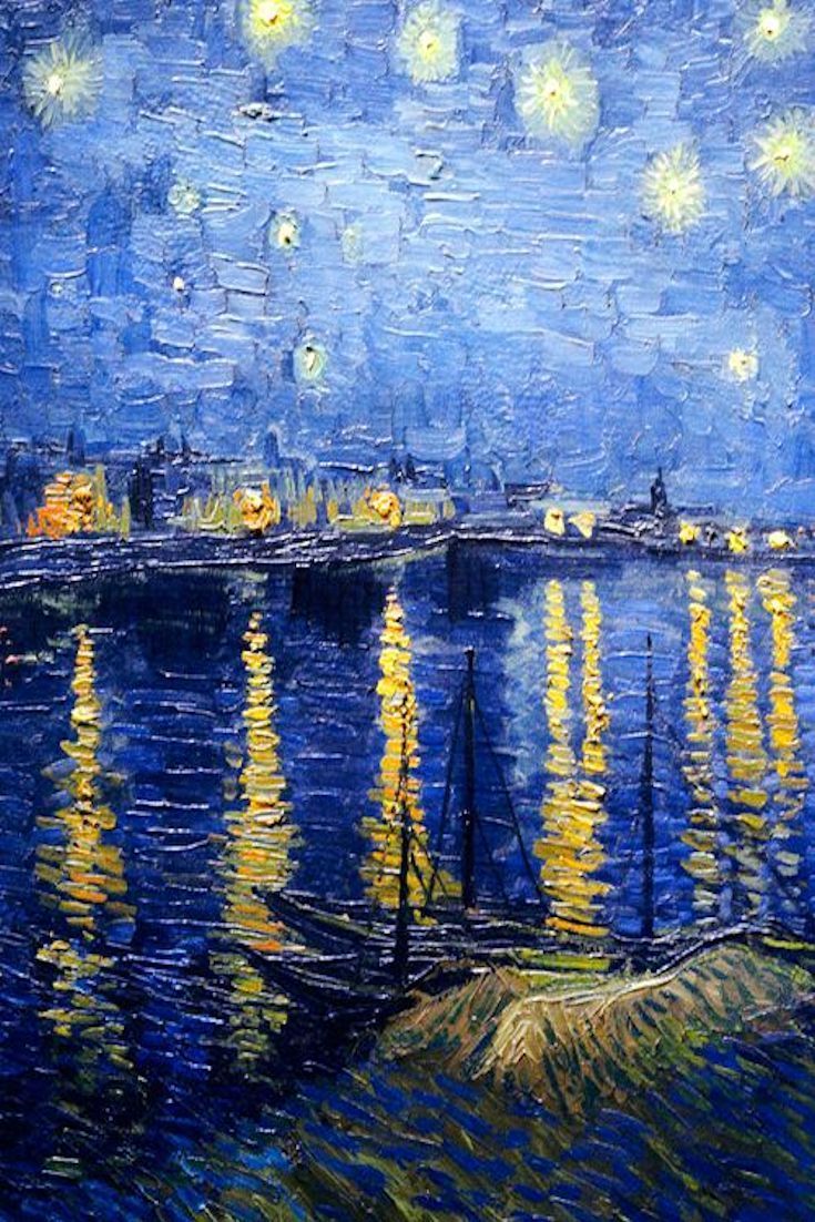 Van Gogh Stars Van Gogн Ѕ Ear Ғacтory Art Van Gogh - Starry Night Over The Rhone 1888 , HD Wallpaper & Backgrounds