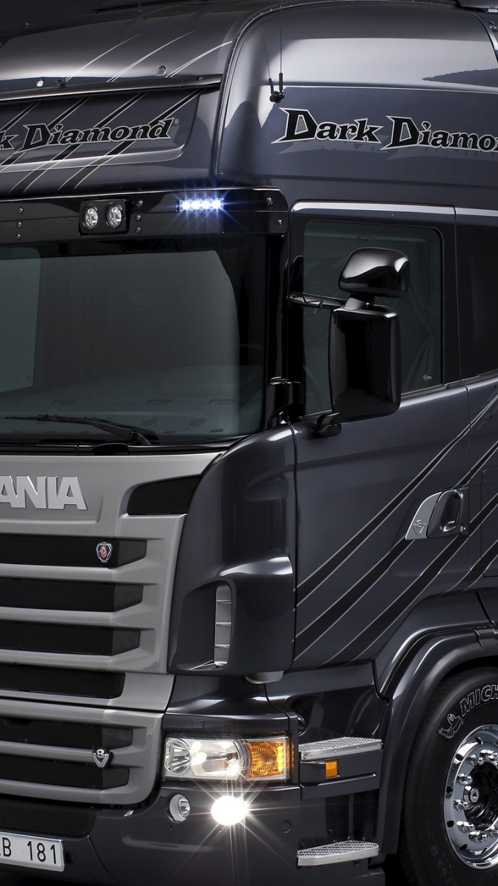Semi Trailer Truck, Transport, Scania Ab, V8 Engine, - Scania Dark Diamond Interni , HD Wallpaper & Backgrounds