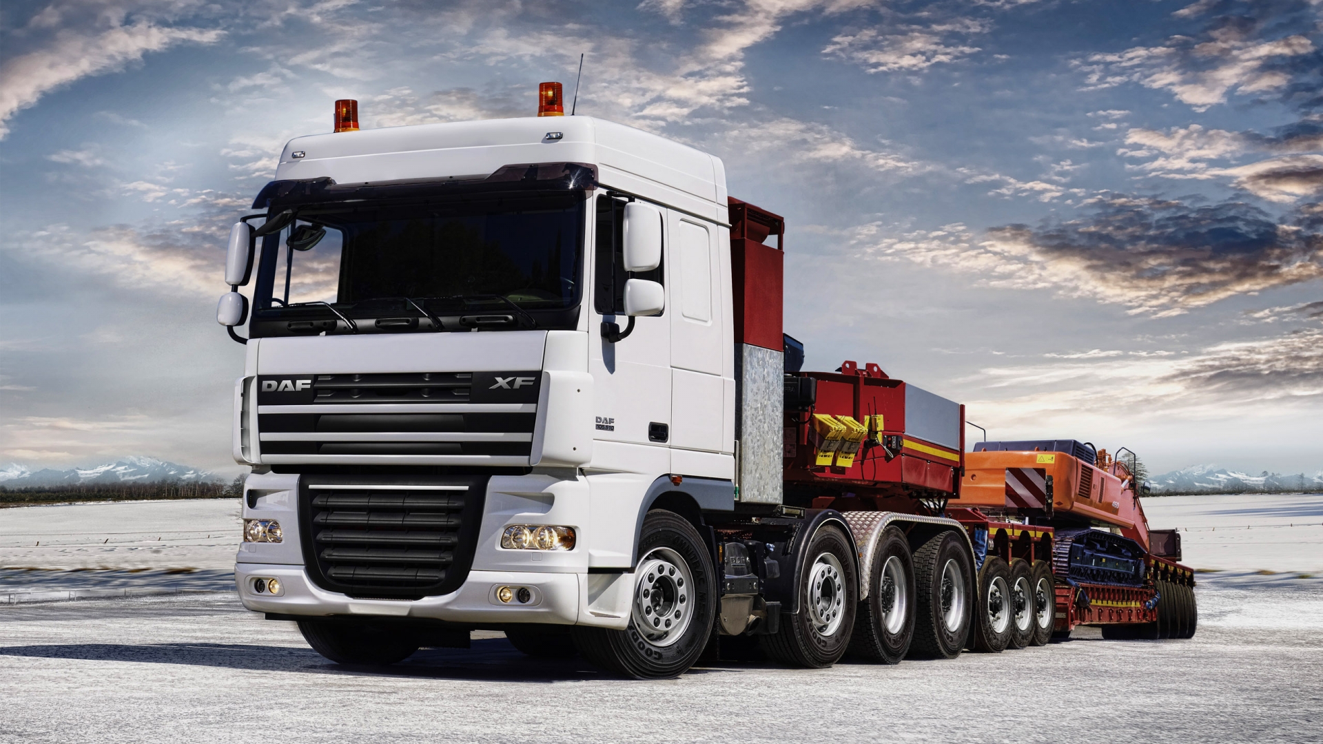 Custom Tractor Trucks Wallpapers - Daf Xf 105 Space Cab , HD Wallpaper & Backgrounds