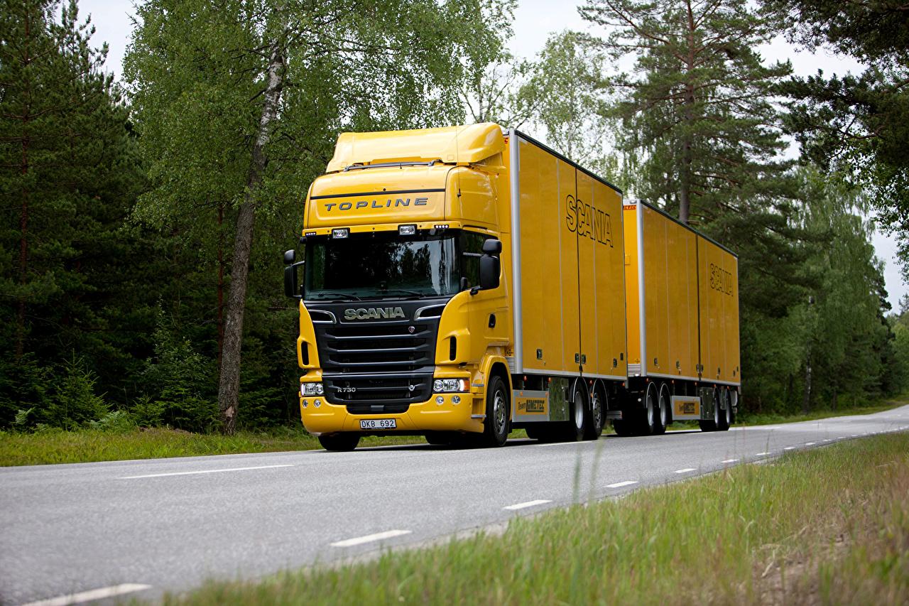 Scania Truck Wallpaper - Scania Yellow , HD Wallpaper & Backgrounds