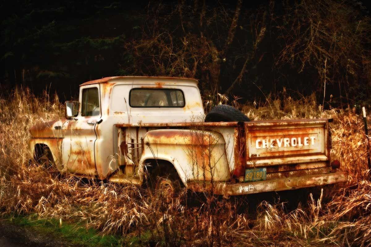 Download Old Chevy Truck Wallpaper Gallery - Old Rusted Truck , HD Wallpaper & Backgrounds