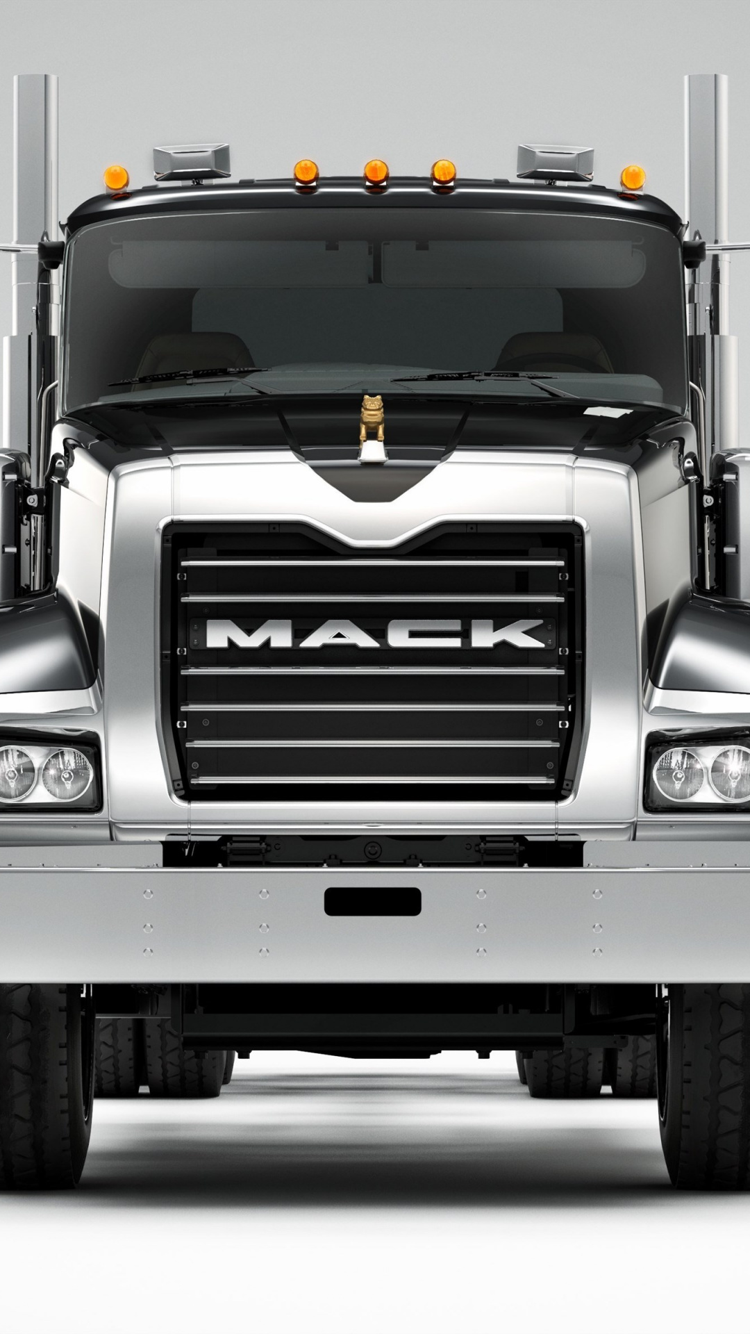 Automotive Tire, Truck, Semi Trailer Truck, Transport, - Mack Truck Front View , HD Wallpaper & Backgrounds
