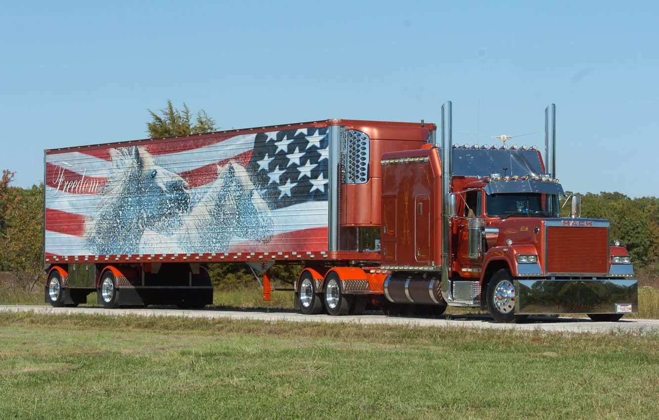 Photo Wallpaper Custom, Truck, Mack - Mack Trucks , HD Wallpaper & Backgrounds