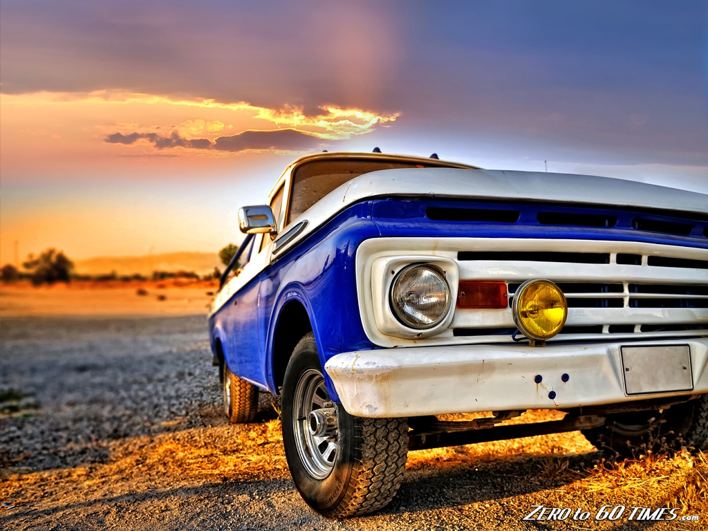 American Pickup Truck Wallpaper - Car Background With Effects , HD Wallpaper & Backgrounds