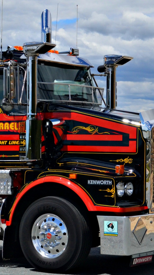 Trailer Truck, Road Train, Automotive Exterior, Kenworth, - Kenworth , HD Wallpaper & Backgrounds
