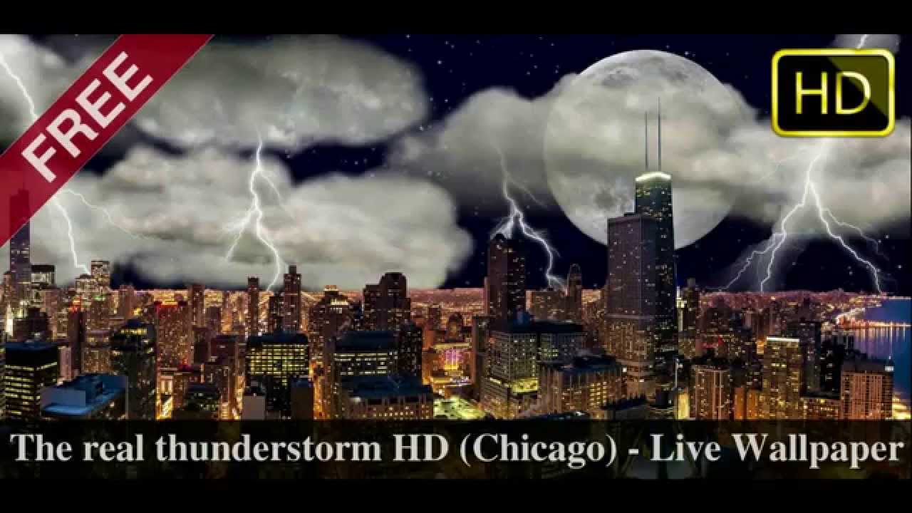 The Real Thunderstorm Chicago - Cityscape , HD Wallpaper & Backgrounds