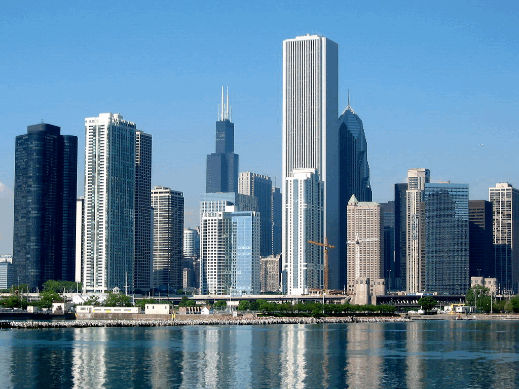 Looking North West From Lake Michigan, Chicago, Illinois , HD Wallpaper & Backgrounds