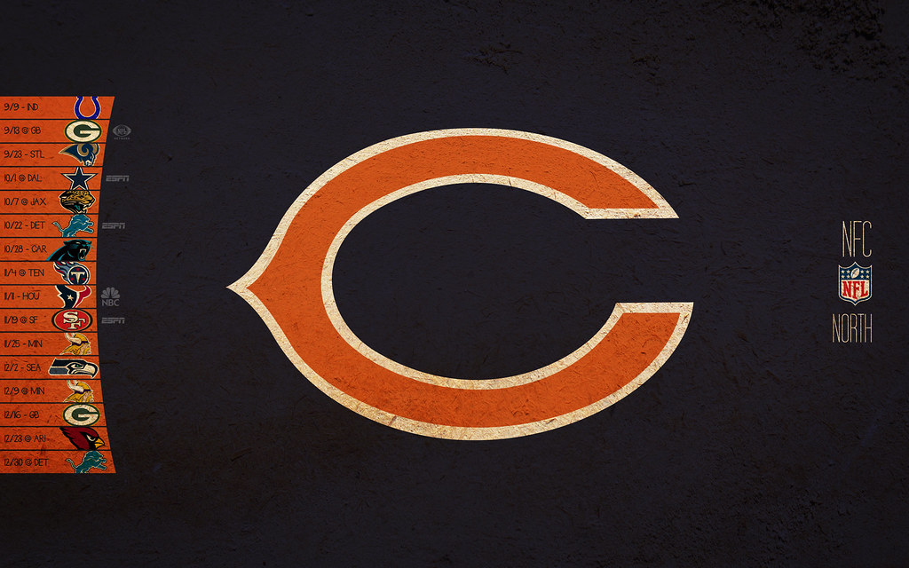 2012 Chicago Bears Schedule Wallpaper - Chicago Bears Nfc North Champions 2018 , HD Wallpaper & Backgrounds