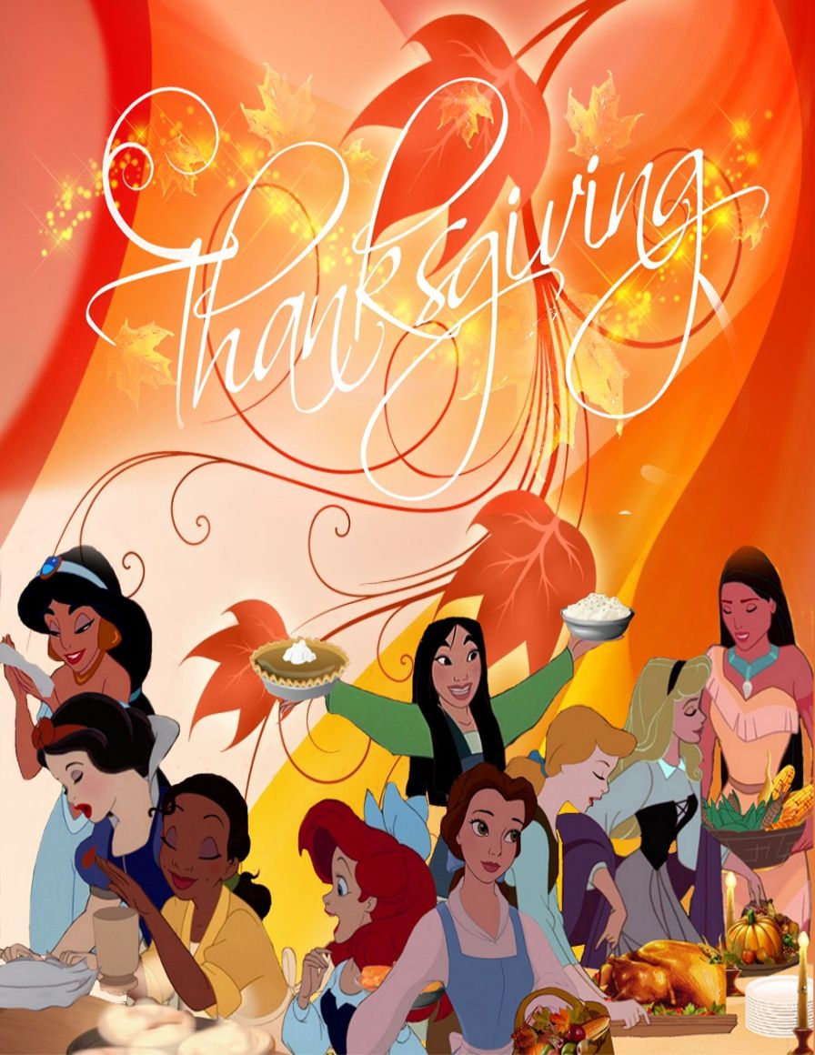 Disney Princess Thanksgiving - Happy Thanksgiving Disney Villains , HD Wallpaper & Backgrounds