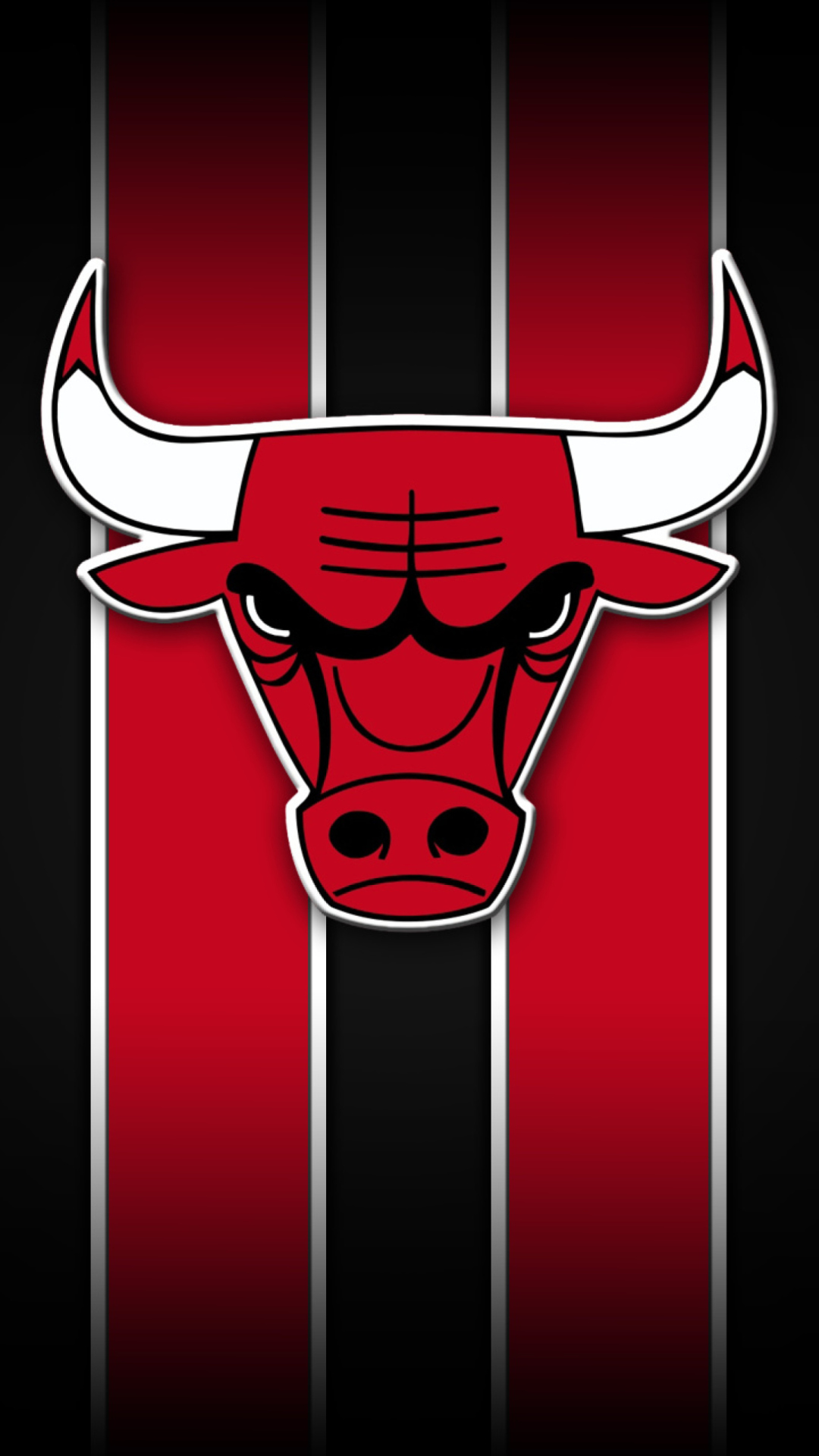 Collection Of Chicago Bulls Wallpaper Iphone On Hdwallpapers - Chicago Bulls Logo , HD Wallpaper & Backgrounds