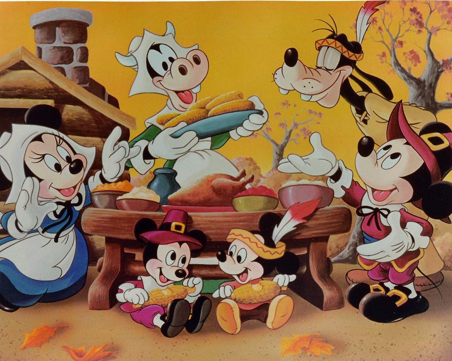 Jpg 1494×1194 Wallpaper - Happy Thanksgiving Disney Characters , HD Wallpaper & Backgrounds